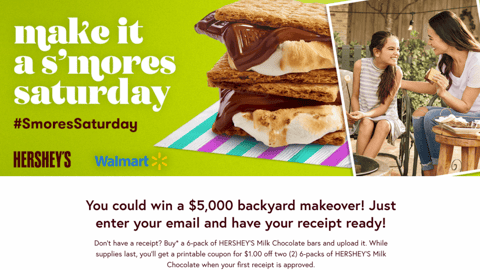 Hershey Walmart 'S'mores Saturday' Web Page